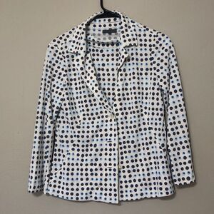 Junko Shimada Vintage Women’s 2 polka dot 2 Piece Button Up Sleeveless Tank Set